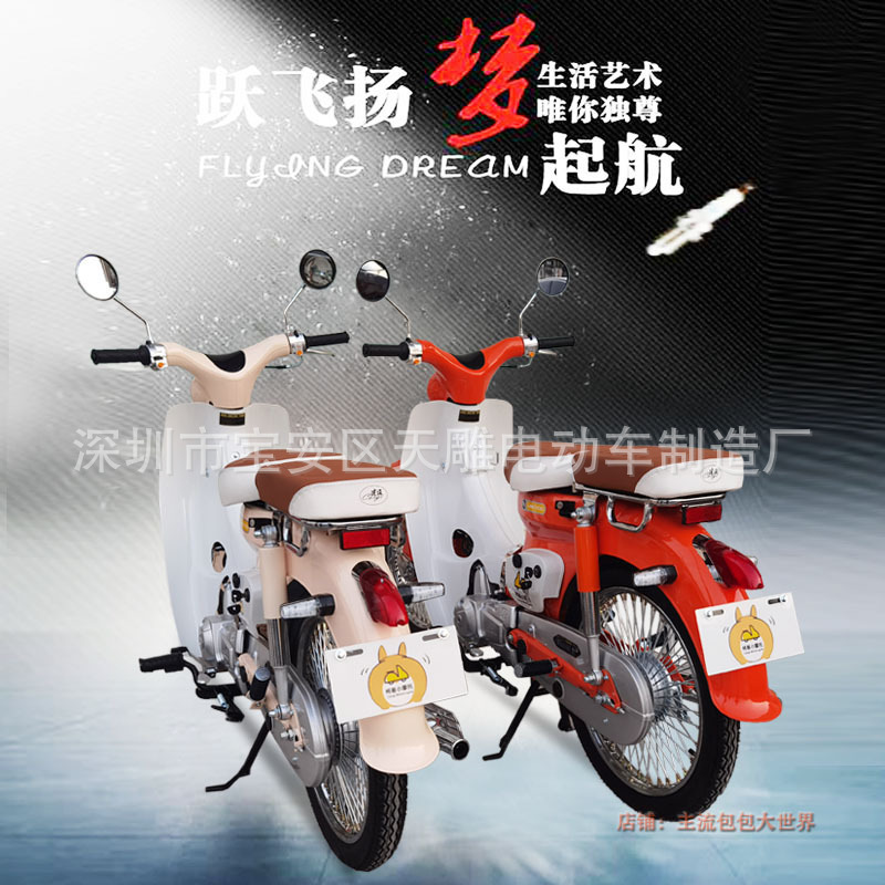 Nuevo modelo de construcción de inyección eléctrica retro 110CC clásico JS110-11D motocicleta de combustible de dos ruedas