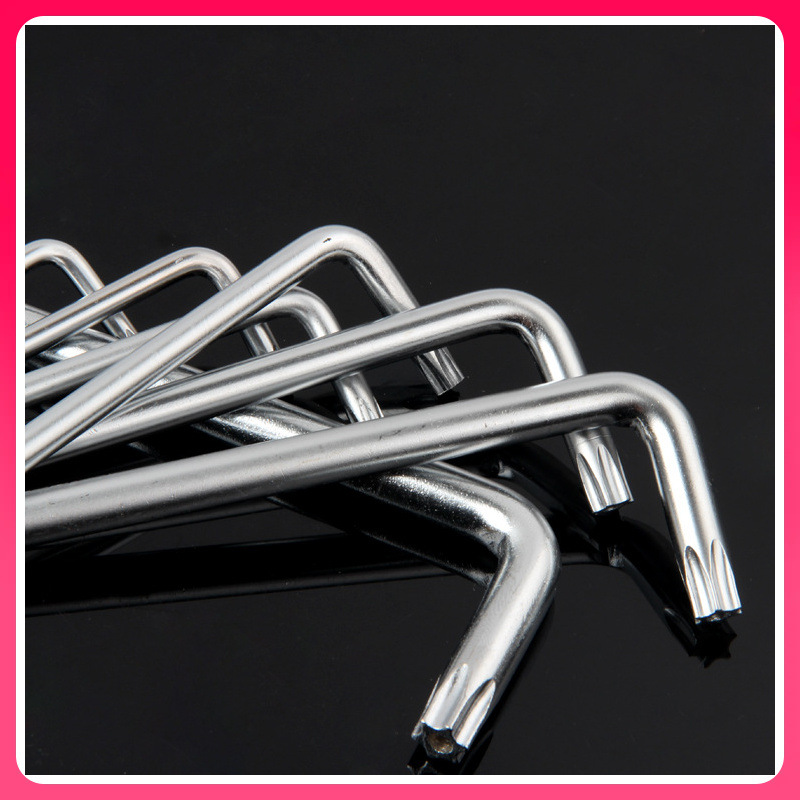 ✅厂家供应多规格单支加长T10至T50梅花螺丝刀扳手米型中空孔内六