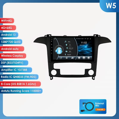 DVD Navigation – Suitable for FORD FORD - 464g-wifi4g-lte-version-8581a-carplay-eight-core-9-inch-for-ford-ford-s-max-2007-2015