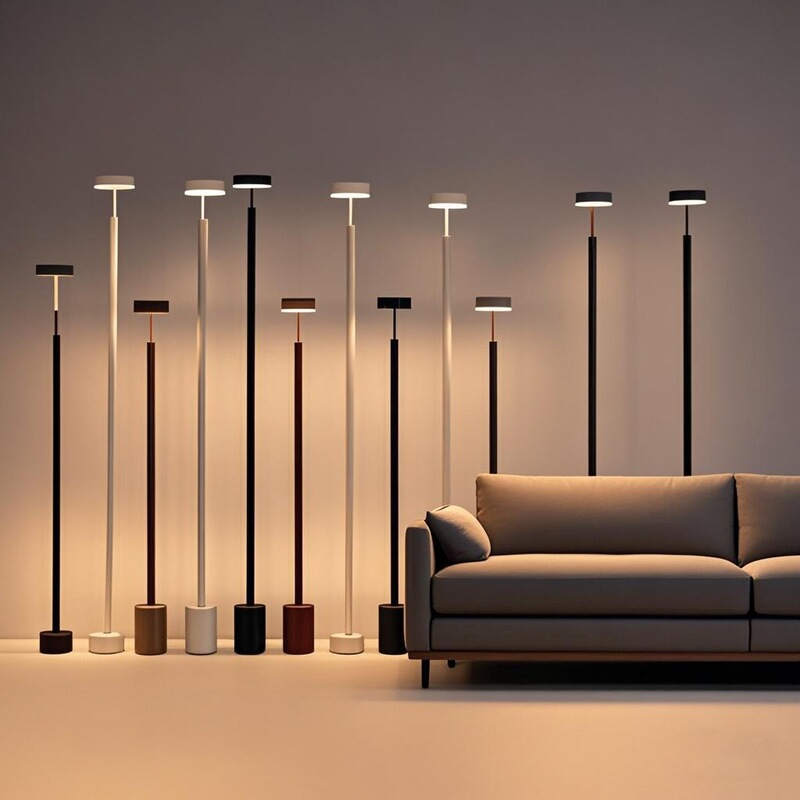 Restaurant Living Room Bedroom Atmosphere Floor Lamp Sofa Corner Study Bedside Normcore Creative Stylish Vertical Table Lamp