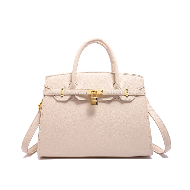 Bolso de mujer de textura avanzada transfronteriza nuevo estilo de moda litchi Kelly bolso de platino bolso de hombro único bolso de mano