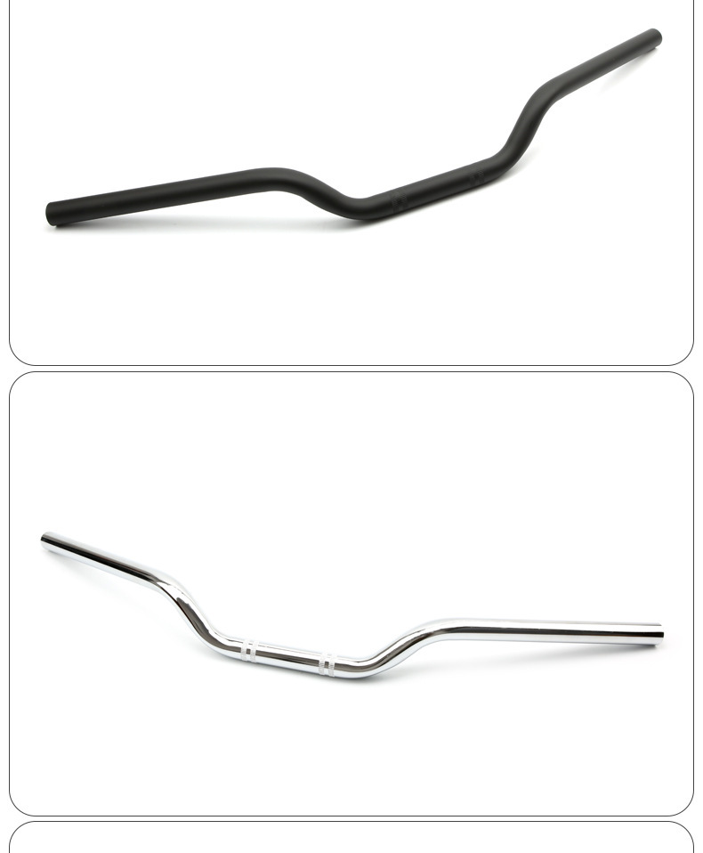 Universal Motorcycle Modified 22Mm/25Mm Diameter Handlebar Retro Handlebar Cg125 Ranger Handlebar Curved Handlebar