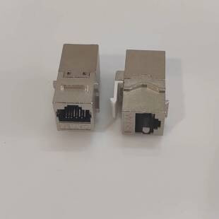 Wholesale straight-through module super six seven types of zinc alloy shell shielding network plug network distribution frame