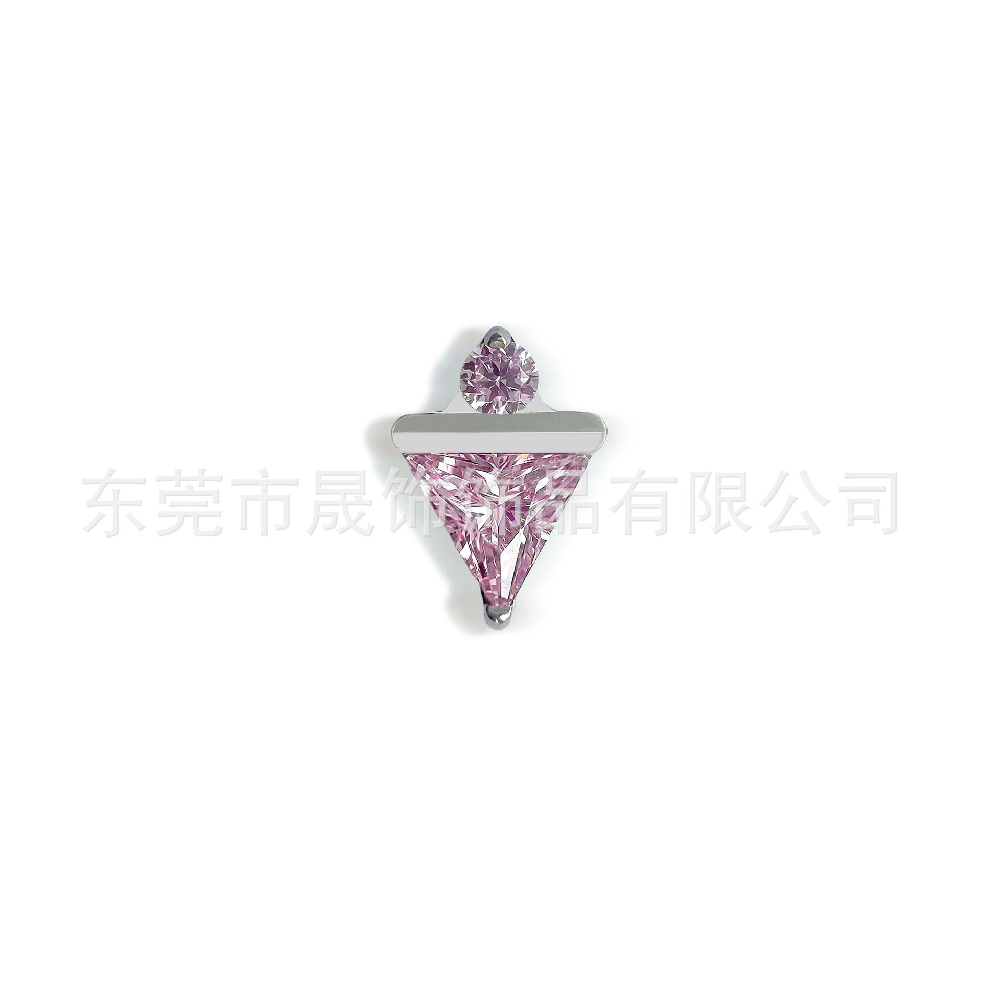 F136 Titanium 三角 包 Cubic Zirconia Ear Stud 冰激凌 Helix Cartilage Stud G23 Implant Grade Titanium 人体 Piercing Jewelry Accessories