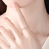 Fashionable universal adjustable ring, 925 sample silver, simple and elegant design