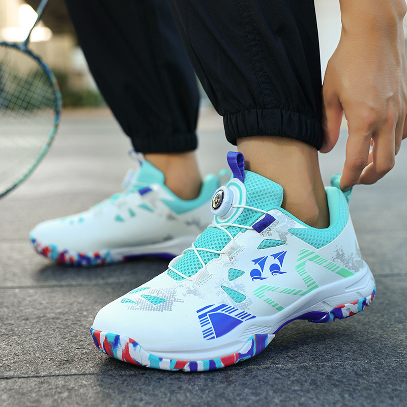 Cross-Border Large Size New Rubber-Soled Sports Shoes Badminton Training Tennis Shoes Non-Slip Breathable Multi-Scenario Applicable Shoes