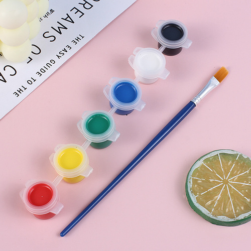 6-in-1 Acrylic Paint Set for Kids DIY Doodle Painting Art Supplies Coloring and Creation Kit