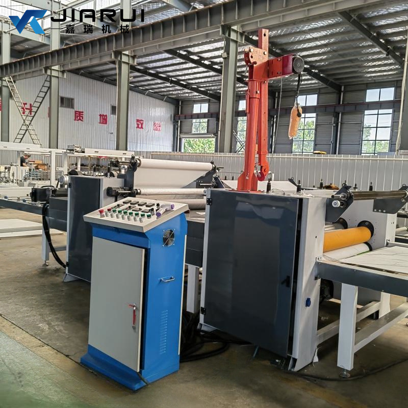 嘉瑞铝塑板覆膜贴平贴机 导热油加热肤感膜金属拉丝膜高光贴面机