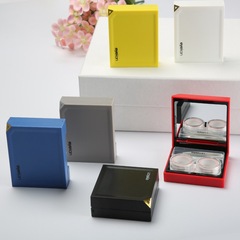 eyekan磁吸感應隱形眼鏡伴侶盒簡約美瞳雙聯收納盒時尚護理盒1821