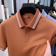 Summer 100 Long-staple Cotton Men's Polo Shirt Short-sleeved High-end Lapel T-shirt Men's Business Casual Men's high quality