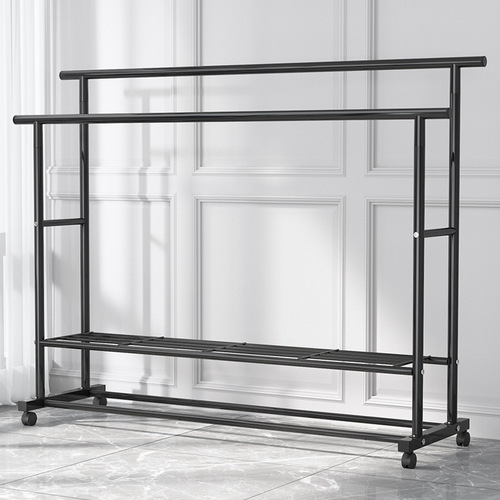 Floor-standing indoor clothes drying rack simple household clothes drying rod clothes rack clothes drying rack balcony dormitory clothes drying rack