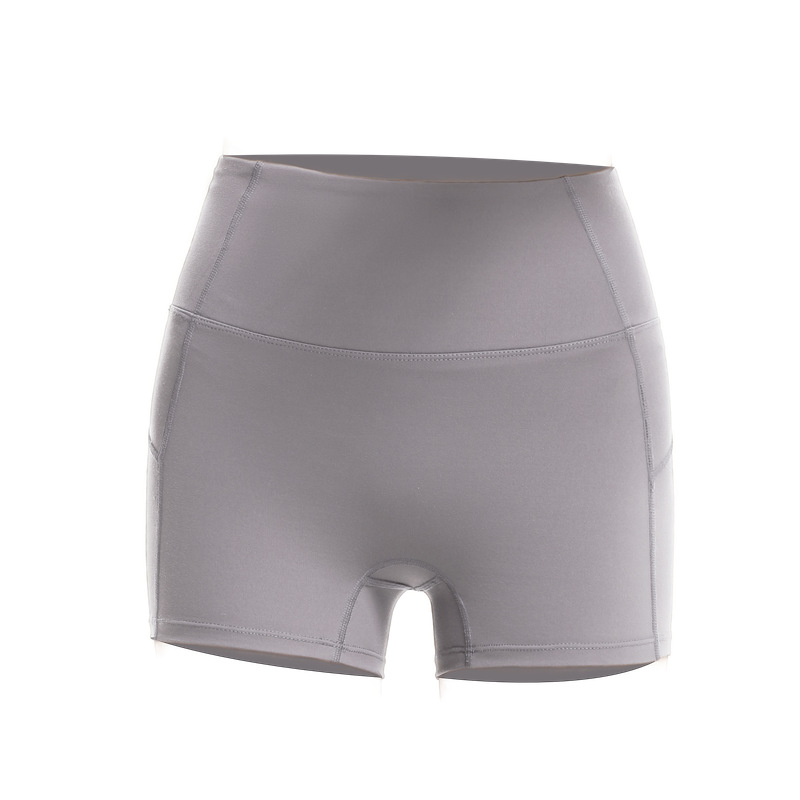 Shorts deportivos de cintura alta sin costuras de estilo europeo y americano, leggings elásticos ajustados, pantalones de yoga, shorts de fitness para correr en verano