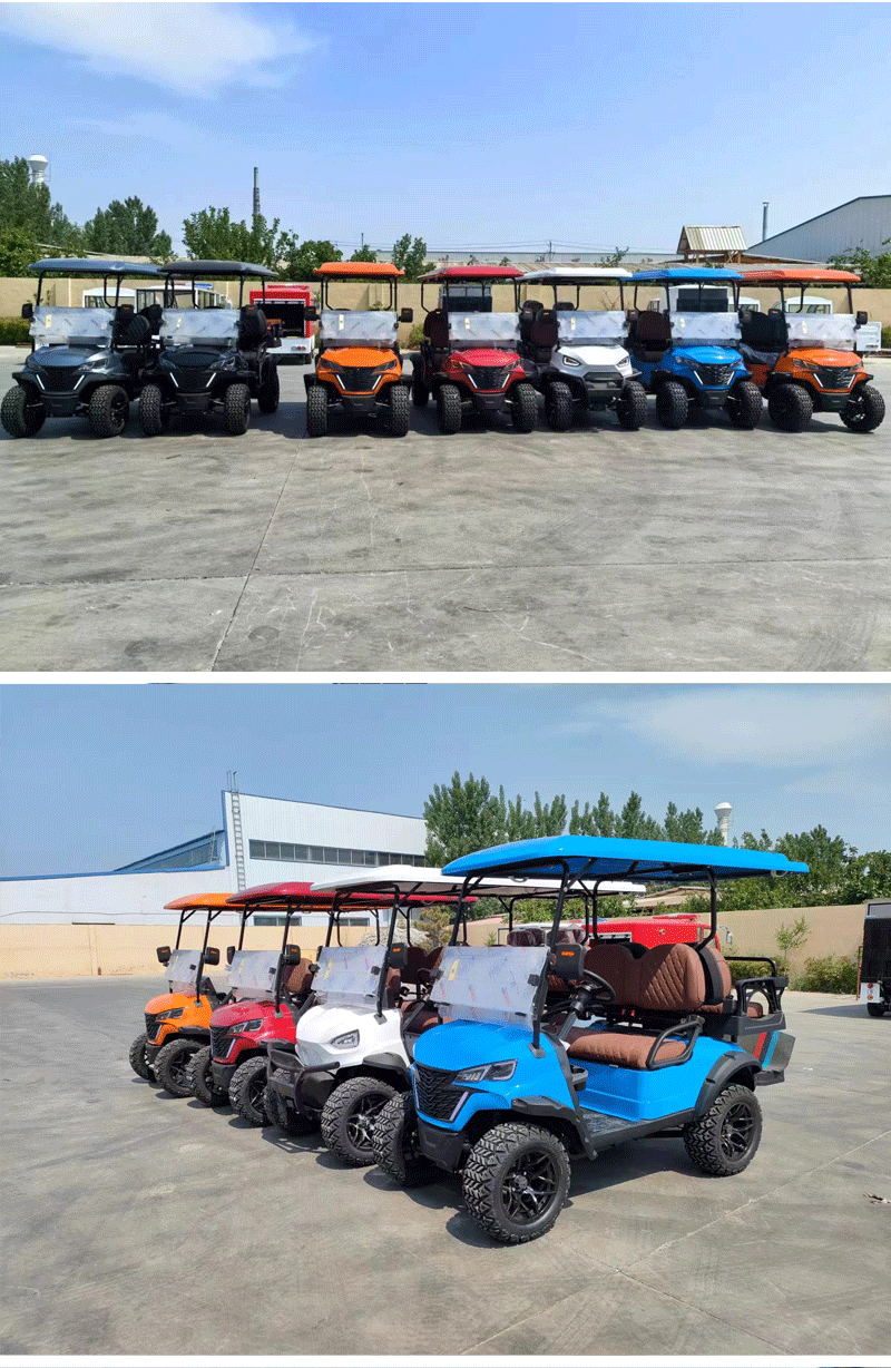 Electric Golf Cart Sightseeing Car 2-4-6 Seats Scenic Export Export Off-Road Grass Golf Course Golf Cart