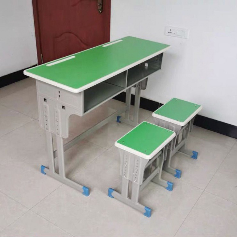 이중 및 이중 기둥 테이블과 의자 녹색 및 흰색 - 도매 - 8개 세트 이상 무료 배송