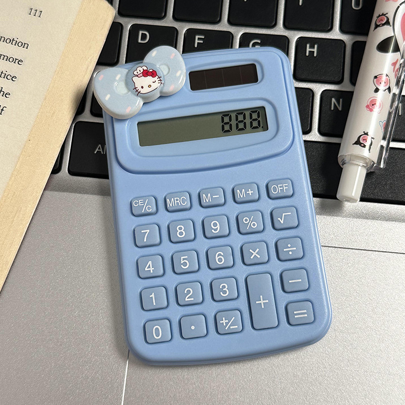 Calculadora de dibujos animados lindo creativo estudiante cultura de oficina producto de alto valor mini computadora portátil al por mayor