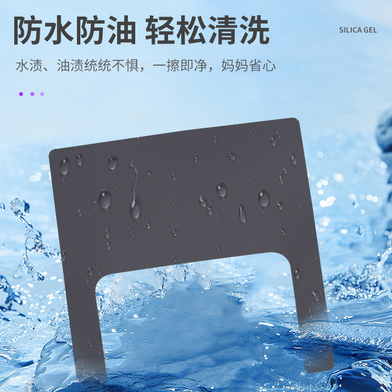 Los manteles individuales planos de silicona para niños son resistentes al aceite y a las manchas, aislamiento doméstico, lavables, manteles para niños pequeños, alfombrillas para platos, antideslizantes.