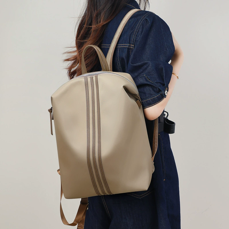 Backpack, fashionable capacious shoulder bag, nylon travel bag, laptop, city style