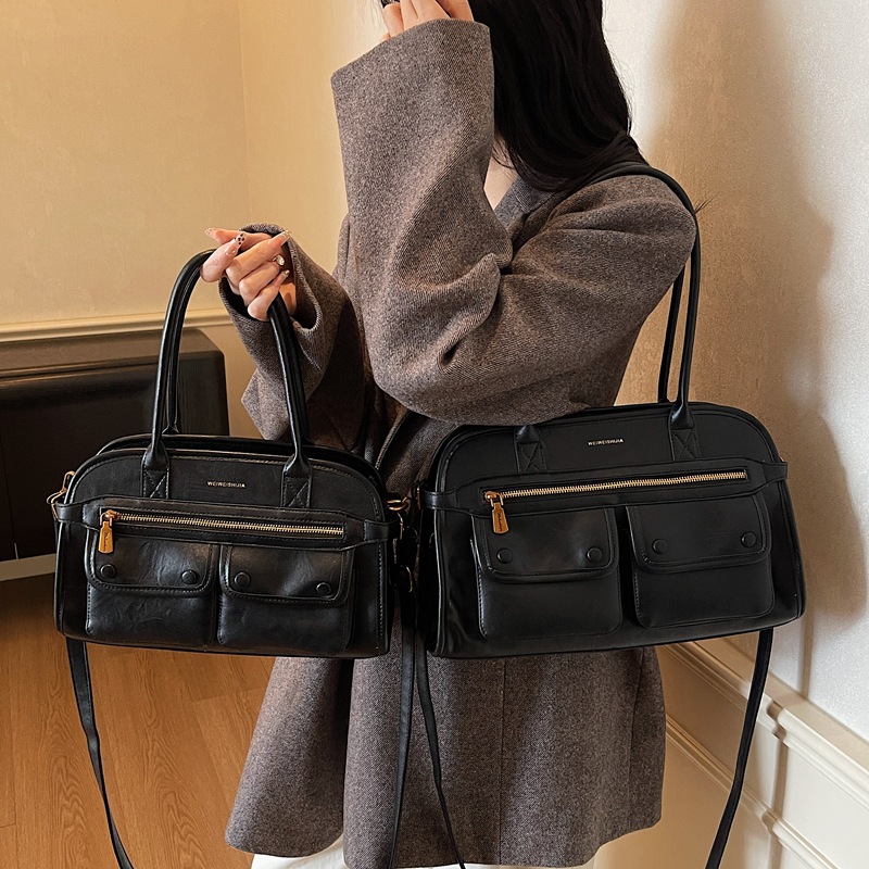 Maletín retro de viaje europeo y americano 2025 nuevo bolso de mano de moda, bolso de hombro de mujer de alto nivel