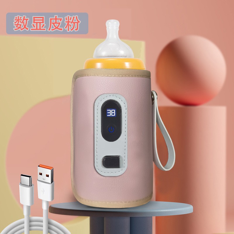 디지털 디스플레이 가죽 파우더 5단계 온도 조절 + 데이터 케이블(정교한 포장)