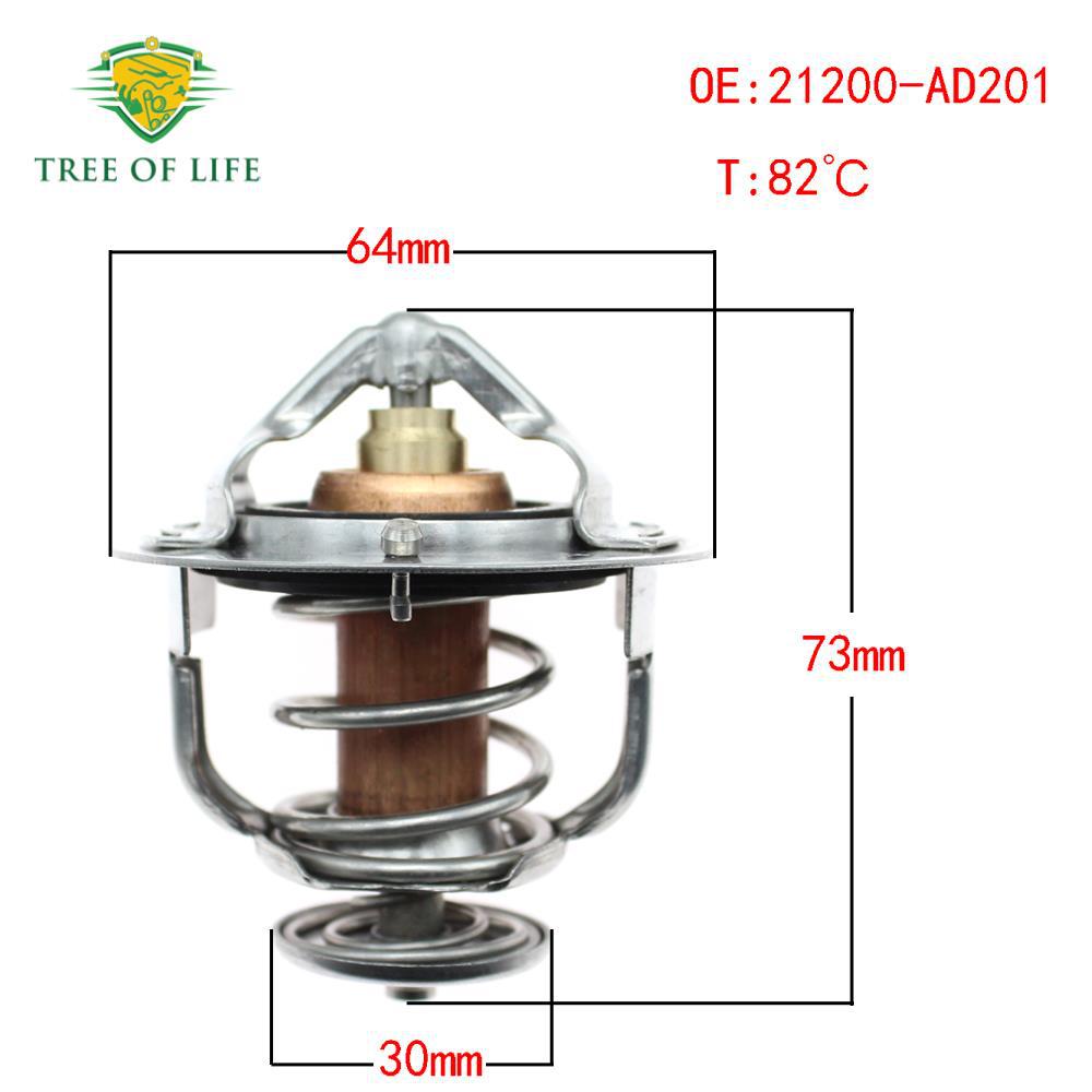 21200 - AD201 para el termostato de refrigerante del motor SUZUKI INFINITI 82 ° C image 4