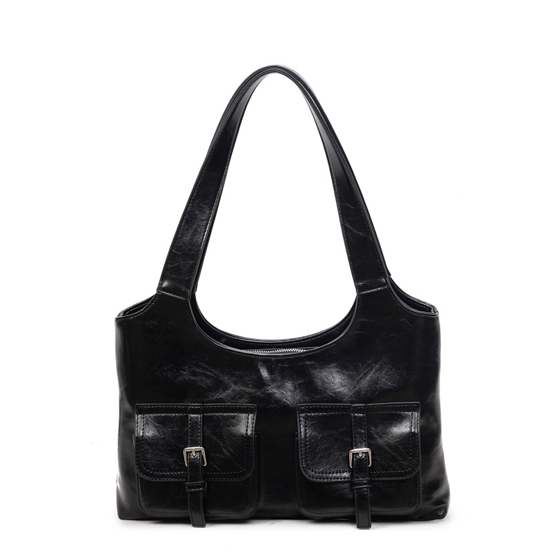 Bolsa de brazo retro coreana para mujeres otoño / invierno 2025 nueva moda versátil bolso de hombro de gran capacidad de viaje bolsa