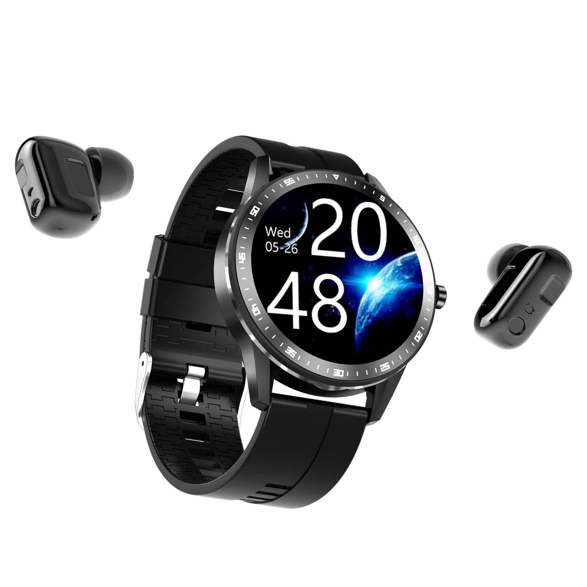 自带内存512M蓝牙耳机智能手环二合一心率监测运动触摸式手表X6|ru