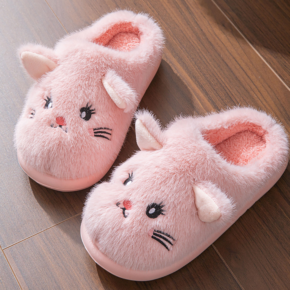 2026 nuevas zapatillas de algodón para gatos para mujeres en el hogar de dibujos animados más zapatillas de peluche calientes zapatillas de algodón para hombres