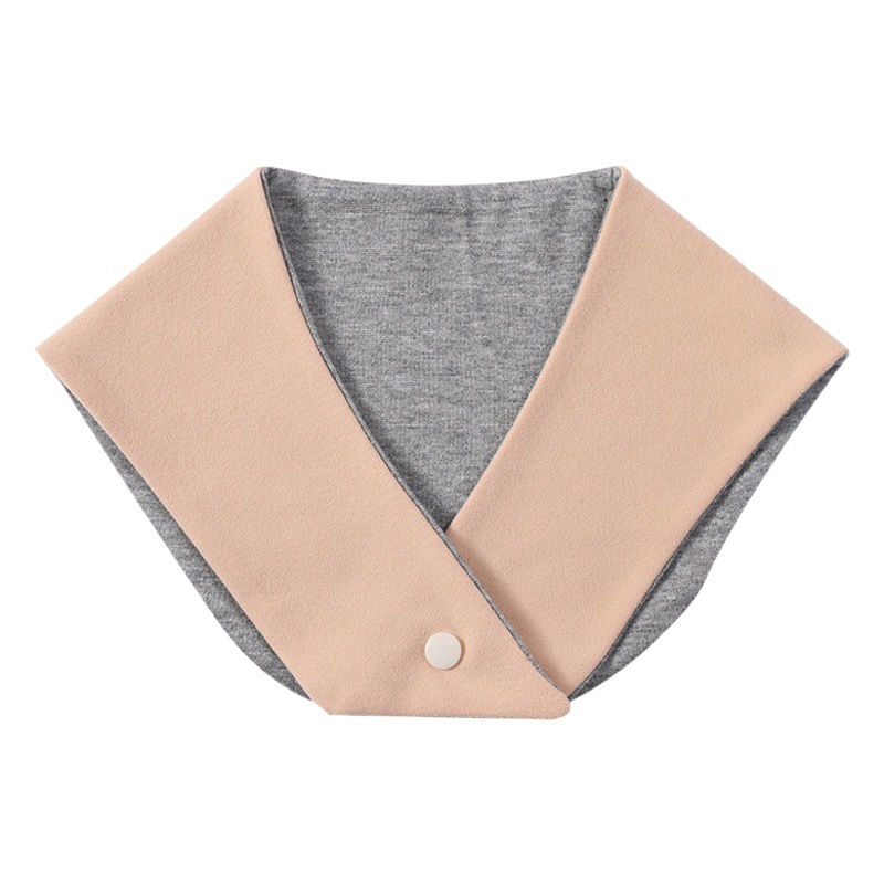 Graphene de Velvet autumn and winter cervical neck scarf men's and women's warm cold-proof fake collar riding windproof