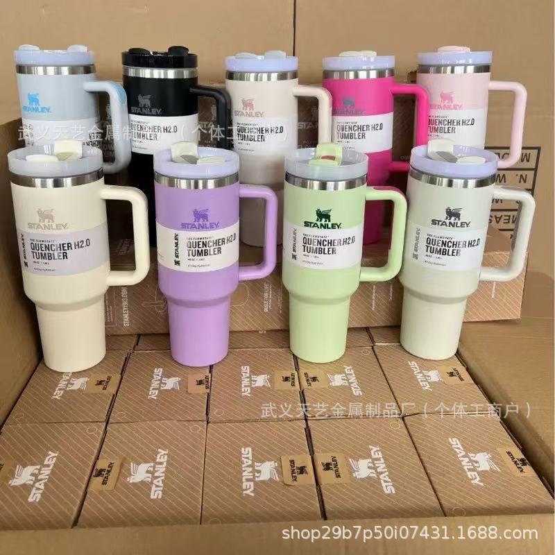 Inventario transfronterizo Stanley 2 generación de 40oz taza de hielo 304 taza de acero inoxidable de paja de alta capacidad de moda taza de aislamiento térmico