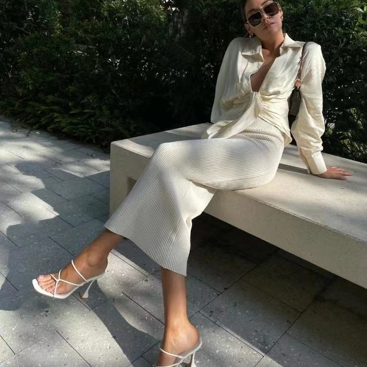 2023 Foreign Trade Plus Size Summer New European And American Fashion Square Toe Wine Glass High Heel Cross Strap_vogvips.com