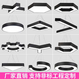 定制造型灯六边形吊灯工业风健身房灯字母超市灯商场创意造型灯