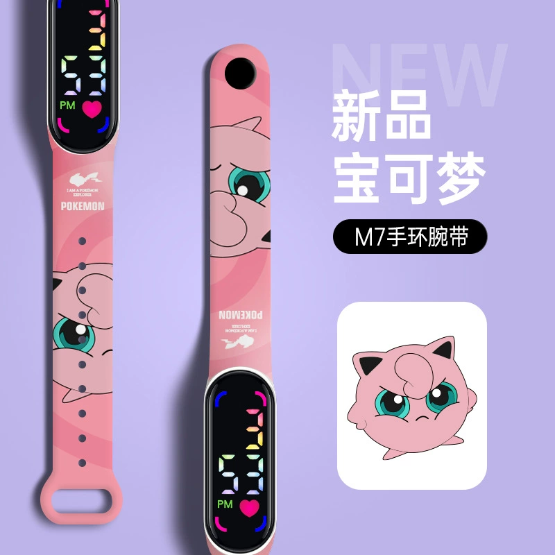 Neon waterproof electronic cartoon cute digital watch, wholesale