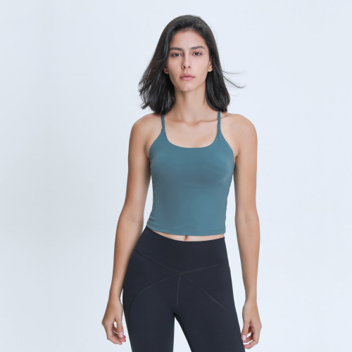 A new model of drop shipping, removable Y-shaped vest, sexy thin straps, beautiful back, fitness suspenders, sports yoga vest