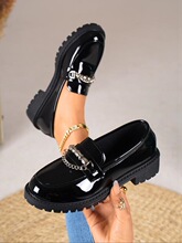 Z 18092 Retro Pearl Chain Loafer �����ָ�Ь ����ѷ�羳ŷ