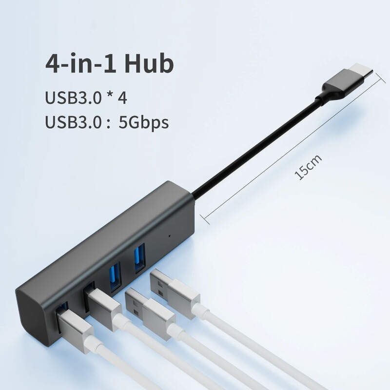 USB3.0 高速ハブ ハブ 1 対 4 4 ポート ノートブック ハード ドライブ ドッキング ステーション USB スプリッター|undefined
