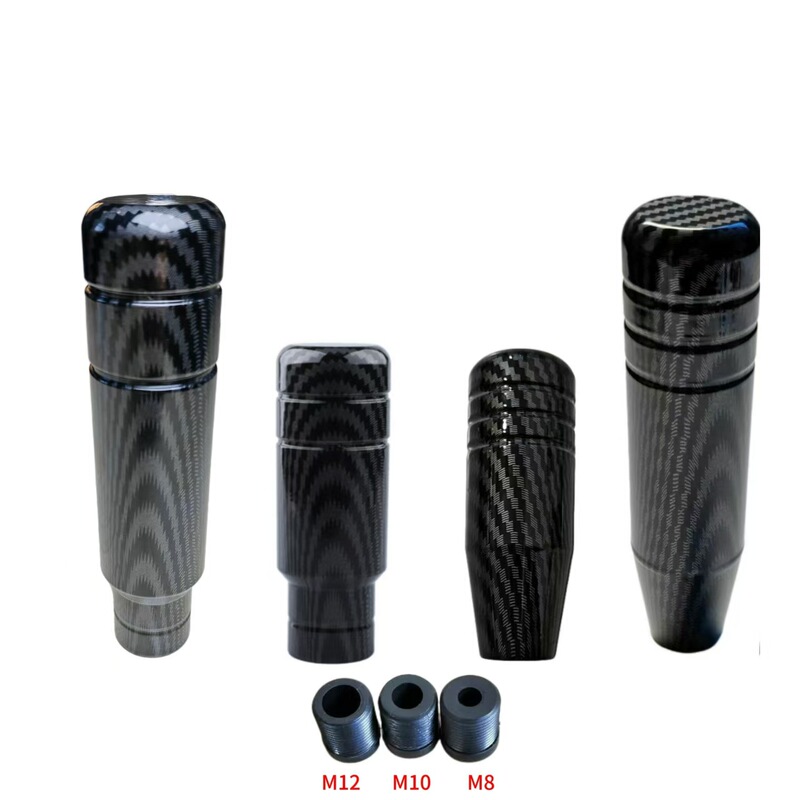 Source manufacturer car modified gear head personalized carbon pattern gear handle manual automatic metal gear lever
