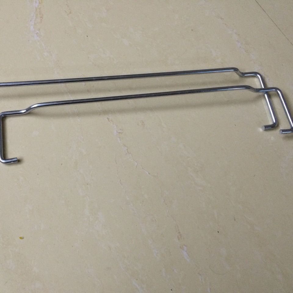 揭阳厂家供应铁件方形筛弓 塑胶运输农物篮配件铁耳