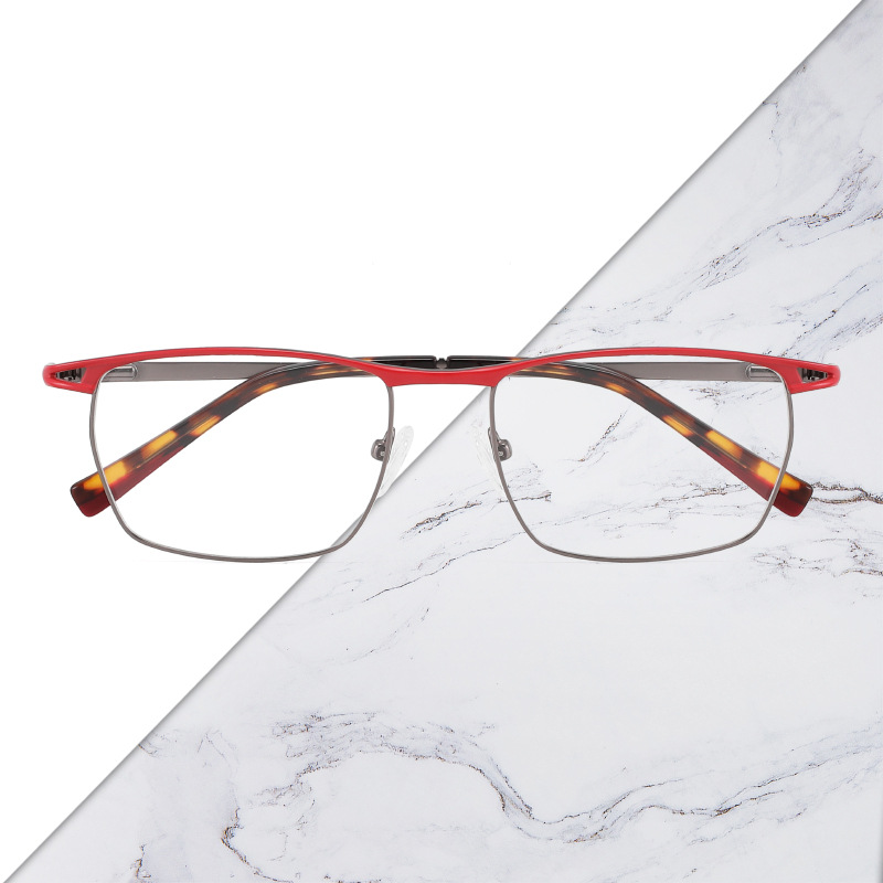 new pattern glasses fashion business affairs Plain glasses Metal frame glasses myopia Presbyopia optics Spectacle frame