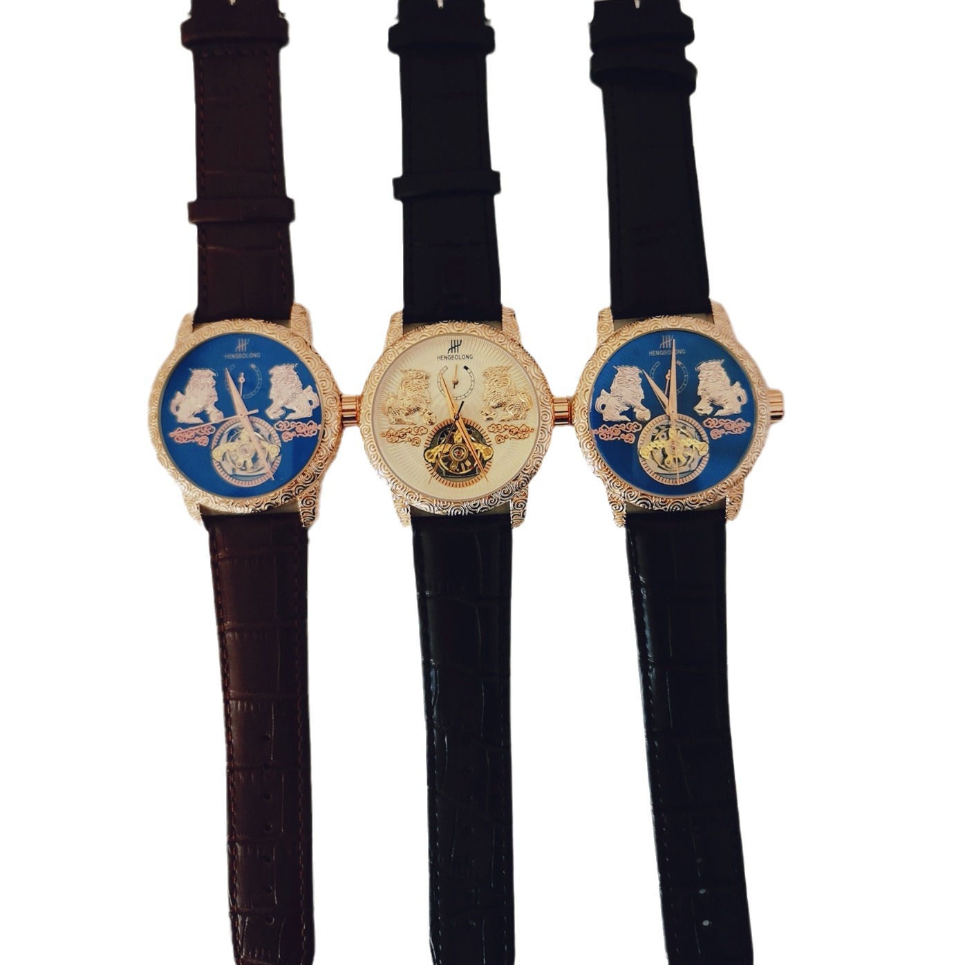 2026 Factory Direct Double Kirin Tourbillon Mechanical Large Dial Men's Watch Domestic Luminous Retro Fully Automatic Classic_voghion.com
