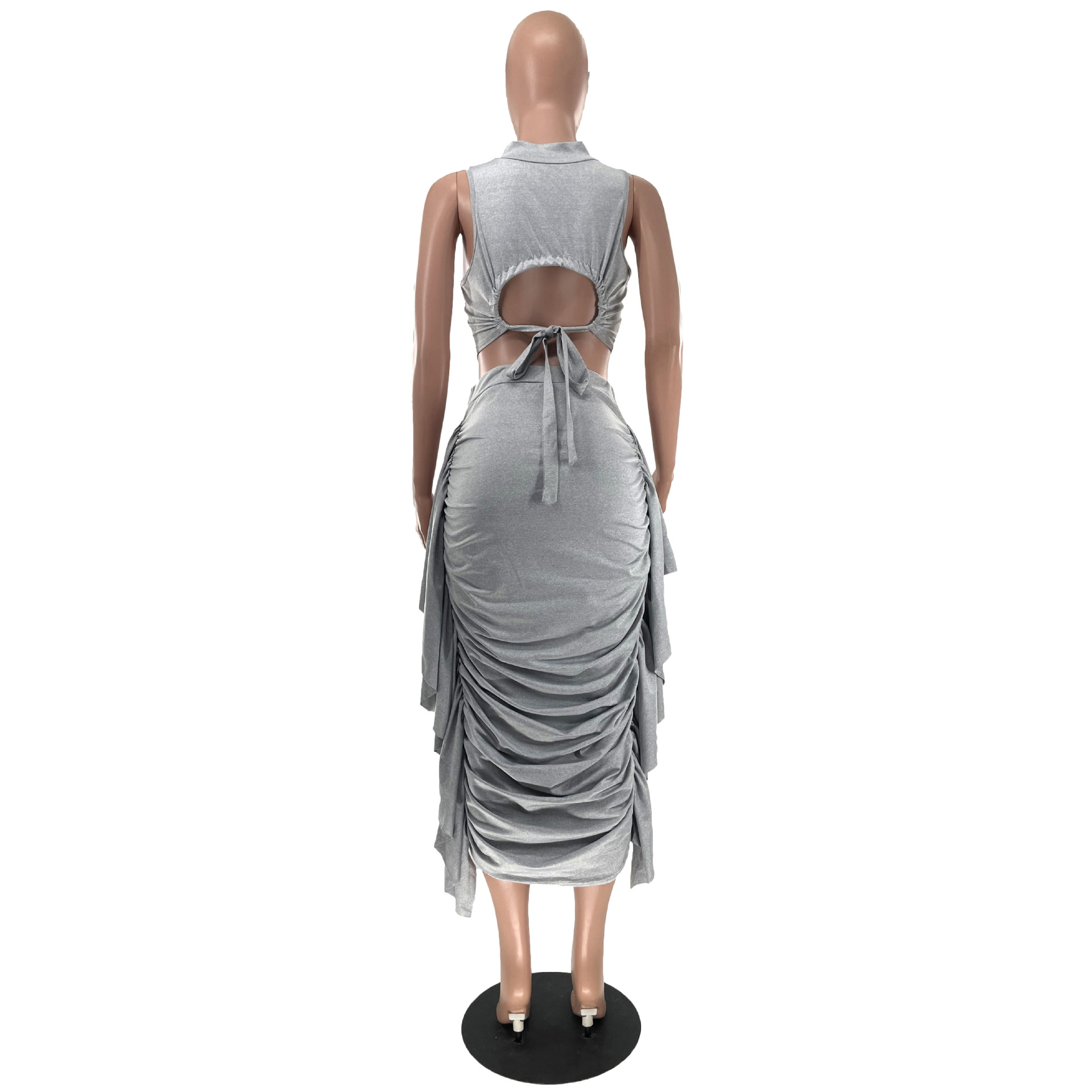 420g Weight Sleeveless Sleeve Length Tank Dress Dresses Type Spandex, Polyester Fabric Type Skirt Co-ord Set Sets Type 2 Pieces Set Quantity Daily Occasion Round Neck Neckline Regular Fit Fit Type Solid Color Pattern Summer, Spring Season Women's Gender Sexy, Streetwear Style Ruffles Craft Daily Women's Sexy Streetwear Solid Color Spandex Polyester Skirt Co-ord Set Skirt Sets 3