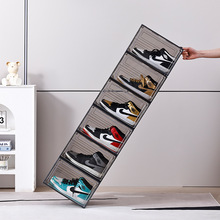 鞋盒收纳盒透明鞋子收纳加厚磁吸硬塑料建议宿舍家用侧开网红鞋墙