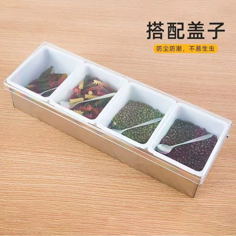 Hotel seasoning box stainless steel seasoning box set Kitchen supplies restaurant flavor cup restaurant western -style storage box