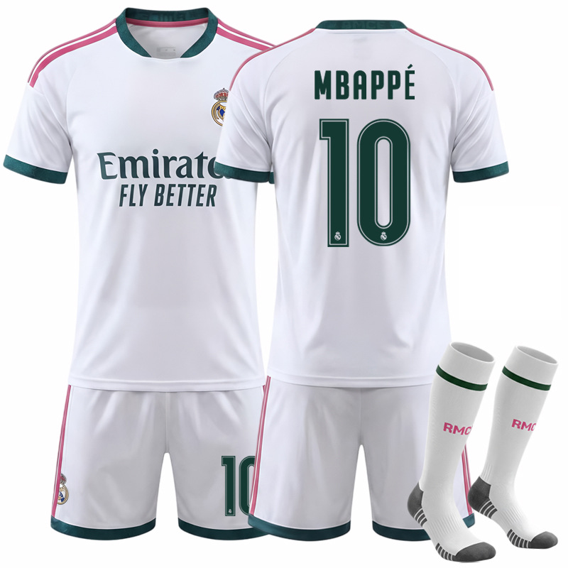 2627 Club Set Jersey 7 Vinicius C. Ronaldo New Real Madrid Home No. 10 Mbappé Football Jersey