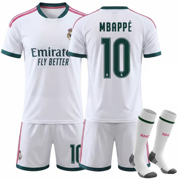 2627 Club Set Jersey 7 Vinicius C. Ronaldo New Real Madrid Home No. 10 Mbappé Football Jersey