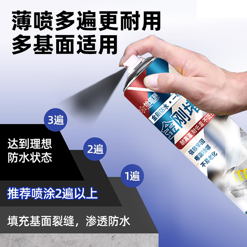 自喷防水堵漏王喷剂屋顶楼顶堵漏聚氨酯外墙防水涂料室内漏水补漏