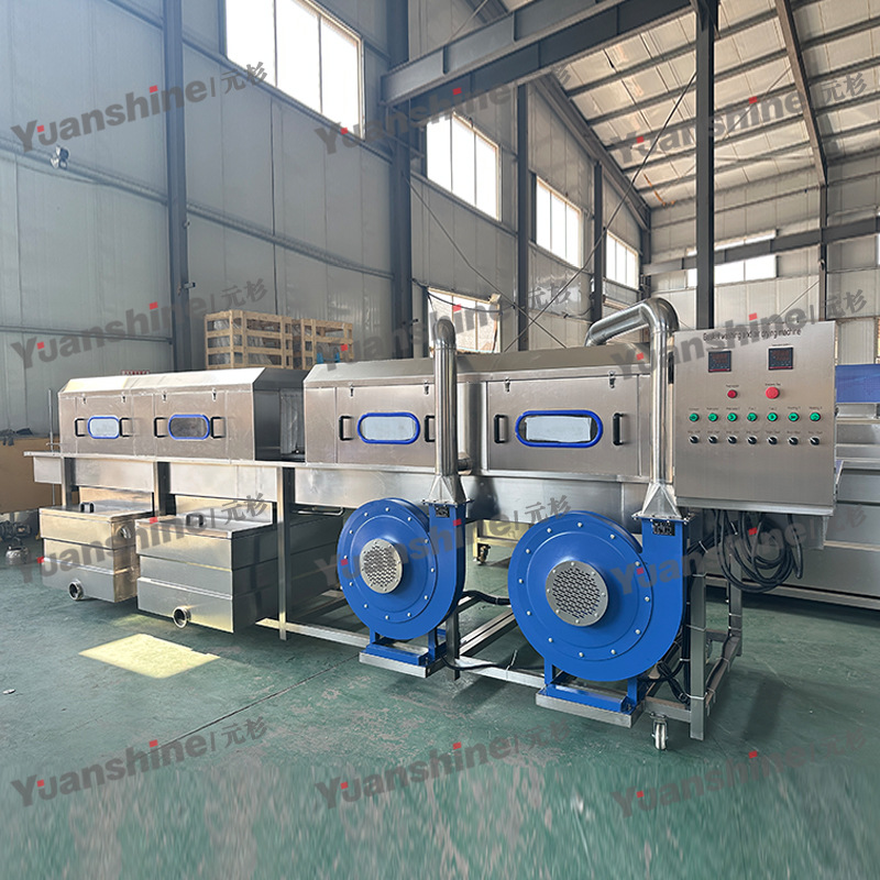 生鲜周转筐清洗机 全自动啤酒箱清洗流水线 箱子去油去污清洗设备