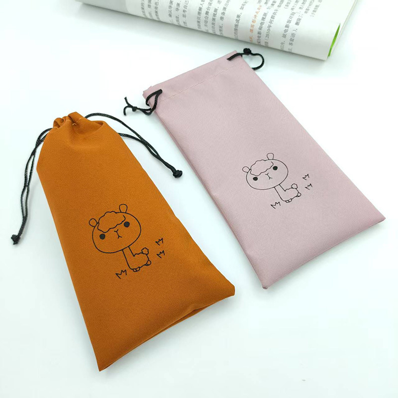 Bolsa para gafas, tela para gafas, bolsa para gafas de sol, cordón con cordón, bolsa para ojos, cordón, bolsa de almacenamiento para gafas de sol, dibujos animados para niños