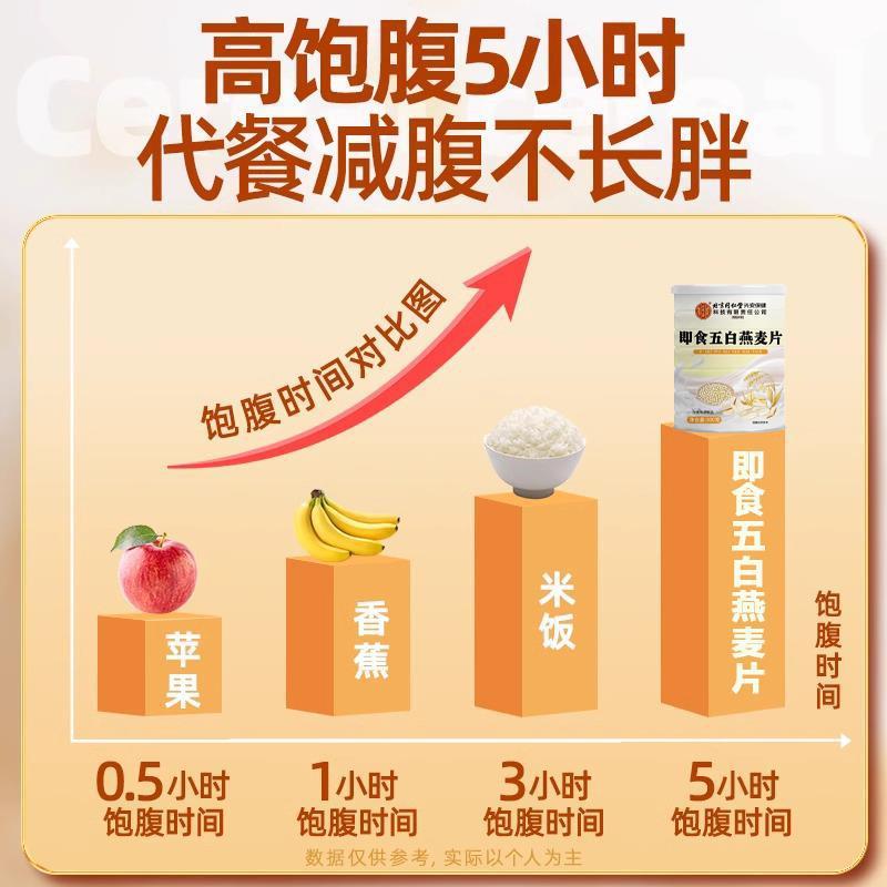 官方正品 男女士免煮方便控糖现货代发 北京同仁堂即食五白燕麦片|undefined