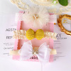 Hair accessory girl's, headband for early age, set, gift box suitable for photo sessions, Korean style