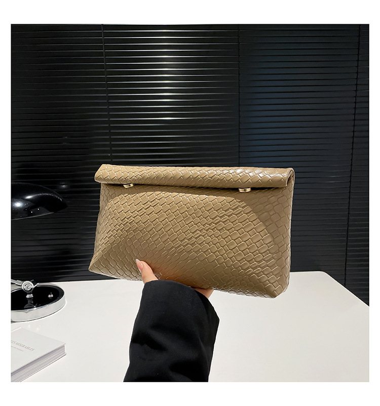 Pu Leather Solid Color Square Clutches display picture 22